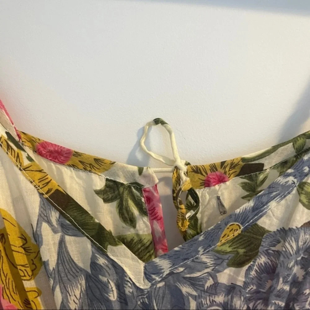 Dress floral XL adjustable back and straps Monica elastic waist - Picture 5 of 5